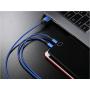 2Pack Multi Charging Cable-ZACTEK- Nylon Braided (4FT) Aluminum Connector USB Cable for Mobile Phones Tablets and More