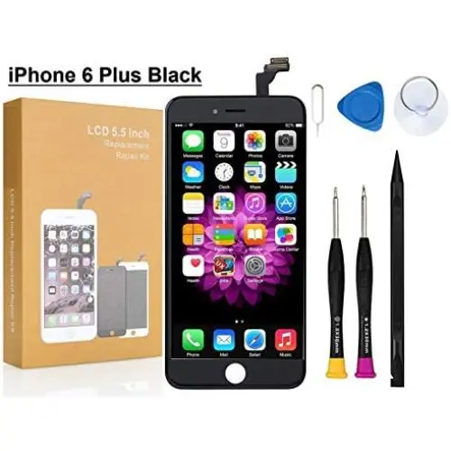 Compatible with iPhone 6 Plus Screen Replacement COASD LCD Digitizer Touch Screen Assembly Set Model No.A1522 A1524 A1593 (Black)