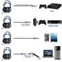 PS4 Headset KingTop Over Ear Stereo Bass Gaming Headphone with Noise Isolation Microphone for PS4 Xbox One S PC Mobile Phones Guarranteed
