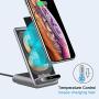 Yootech 7.5W/10W/15W Fast Wireless Charger,7.5W Wireless Charging Stand Compatible with iPhone SE 2020/11/11 Pro/11 Pro Max/XS,15W for LG V30/V35,10W for Galaxy S20/S10,Pixel 3/4XL(No AC Adapter)