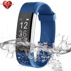 Zahooy Fitness Tracker,Health Exercise Calorie Counter Watch with Heart Rate and Sleep Monitor,IP67 Waterproof Step Pedometer GPS,Smart Band for Android＆iOS Smartphone,Kids&Women&Men