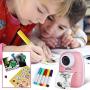 Abdtech Instant Digital Camera for Kids - Double Lens Toys Instant Print Camera Support Selfies Video with Wider Strap Cartoon Bag 4 Photo Paper - Portable Photo Printer for Girls Boys Travel Pink