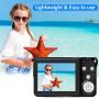 Digital Camera HD 1080P Vlogging Camera 30 MP Mini Camera 2.7 Inch LCD Screen Camera with 8X Digital Zoom Compact Cameras for Adult, Kids, Beginners (DC5) (DC5)