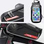 ERONGDIAN Bike Storage Bag Water Resistant Bicycle Phone Mount Bags Top Tube Bike Phone Bag Men Bike Front Frame Bags Phone Holder Touch Screen for iPhone 11 XS MAX XR Android Cellphone 6.0 Inches