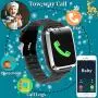 [SIM Card Include] Smart Watch for Kids - Kids Smart Watch Phone for Boys Girls with Touch Screen Games Music Player Alarm Clock Kids Smartwatch Electronic Wrist Watch for Birthday Gift (Black)