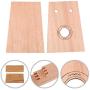 DIY Thumb Piano Kalimba 10 Key Assembly Wood Finger Piano 10 Tone Kalimba Mbira with Piano Bag/Installation Tools/Painting