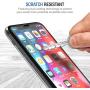 TETHYS Glass Screen Protector Designed for Apple iPhone 11 Pro Max/iPhone Xs Max (6.5") [Edge to Edge Coverage] Full Protection Durable Tempered Glass [Guidance Frame Included] - Pack of 3