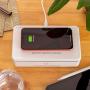 UV Phone Sanitizer and Charger that Visibly Works Presented in Solid Gift Box. Wireless Charging UVC Light Sterilizer with 9 UV LED, Built-in Auto Safety Feature, Fast Charging UV Phone Sterilizer Box