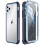 SPIDERCASE for iPhone 11 Pro Max Case, Built-in Screen Protector Full Heavy Duty Protection Shockproof Anti-Scratched Rugged Case for iPhone 11 Pro Max 6.5 inch 2019 (Blue+Clear)