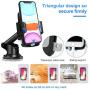 Car Phone Mount,Amoner Car Phone Holder,Dashboard phone car holder , Washable Strong Sticky Gel Pad Compatible iPhone 11 pro,11 pro max,X,XS,XR,8,7,6 Plus,Galaxy S20,10,9,8,Google Nexus