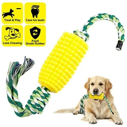 Dog Toothbrush Teeth Cleaning Chew Toys for Aggressive Chewer - Indestructible Interactive Treat Toys for Large Medium Small Dogs - Brushing Stick Dental Oral Care for Pet - Fun to Chew and Fetch