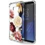 Galaxy S8 Plus Case, Crystal Clear Case with Design Rose Flowers Pattern Print Bumper Protective Shockproof Case for Samsung Galaxy S8 Plus 6.2 Inch Flexible Soft Gel TPU Floral Cover for Girls Women