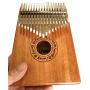 Luvay Kalimba 17 key Thumb Piano, Solid Mahogany Body (Light Color)