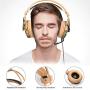 Gaming Headset,Headphone with 3.5mm Jack Stereo Sound Over-Ear Headphone with Microphone Volume Control for New Xbox one PS4 PC Laptop Mac Mobile Letton L1