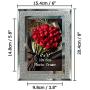 Calenzana 4x6 Picture Frames Sparkle Glass Photo Frame Set for Tabletop, 2 Pack