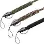 Bememo 6 Pieces Paracord Lanyard Keychain Utility Necklace Rope Cord Wrist Strap Parachute Cellphone Camera ID Holders for Outdoor Hiking Camping