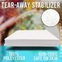 Tear Away Embroidery Stabilizer (8x8 inches) Tearaway Machine Embroidery stabilizer (240 Precut Sheets) Medium Weight 1.8 oz Fits 4x4 and 6x6 Hoops Mesh Embroidery Stabilizer