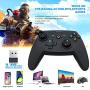 Mobile Matte Game Controller, Tonitrus Wireless Bluetooth Gamepad Joystick Game Controller for TPS Compatible VR iOS Android Mobile Phone PC Android TV Box and Pad (Black)