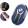 Cell Phone Ring Holder Stand, 3 in 1 MR. YLLS Universal Air Vent Car Phone Mount and Finger Grip Ring Kickstand, 360°Rotation & 90°Flip(Blue)