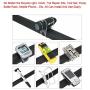 Flashlight Bike Mount Silicone Strap Rubber Tie Down Straps Bicycle Silicone Band Flashlight Helmet Light Mount Phone Strap Tie Ribbon Mount Holder Torch Light Water Bottle Holder 5 Pack Random Color