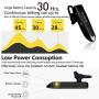 Glazata Wireless Bluetooth Headset Earpiece with Mic, 30-hrs Talking Time Stereo A2DP Hands-Free in-Ear Headphone for iPhone Samsung Cell Phone, Driver/Trucker (Black 2-Pack)