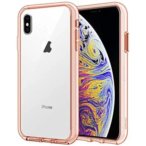 JETech Case for Apple iPhone Xs Max 6.5-Inch, Shock-Absorption Bumper Cover, Rose Gold JETech Case for Apple iPhone Xs Max 6.5-Inch, Shock-Absorption Bumper Cover, Rose Gold