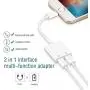 MoonshineStillPro Dual Lightning Adapter, 2 in 1 Double Lightning Headphone Audio + Charge Splitter for iPhone 11/11Pro/X/XR/XS/XSmax/8/7, iPad, Support All iOS System(for Original Earphone only)