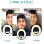 Live Bracket Fill Light,LNtech Selfie Ring Light and Cell Phone Holder Stand for Live Stream,Makeup,LED Camera Light Compatible iPhone Android Phone (Black)