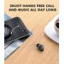 Bluetooth Earbud Single Ear Wireless Headset Mini Bluetooth Earpiece Hands-Free Car Headphone Business Earphone with Mic 6-Hour Playtime for Cell Phones for Office/Workout/Driving