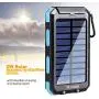 Solar Power Bank,Yelomin 20000mAh Portable Outdoor Mobile Charger,Camping External Backup Battery Pack Dual USB 5V 1A/2A Outputs 2 Led Light Flashlight with Compass Solar Power Bank,Yelomin 20000mAh Portable Outdoor Mobile Charger,Camping External Backup Battery Pack Dual USB 5V 1A/2A Outputs 2 Led Light Flashlight with Compass