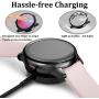 ZAROTO Compatible for Samsung Active 2 Screen Protector, 3 Pack Full Cover for Galaxy Watch Active 2 Accessories 40mm, Soft Thin Active 2 Watch Band TPU Anti-Scratch case (Black+Rose Pink+Gold)