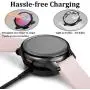 ZAROTO Compatible for Samsung Active 2 Screen Protector, 3 Pack Full Cover for Galaxy Watch Active 2 Accessories 40mm, Soft Thin Active 2 Watch Band TPU Anti-Scratch case (Black+Rose Pink+Gold)