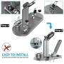 OLEBR Charging Stand Compatible with iWatch 5 and 4 Watch Charging Stand for AirPods, iWatch Series 5/4/3/2/1,iPhone 11/11 Pro/11 Pro Max/Xs/X Max/XR/X/8/8Plus/7/7 Plus /6S /6S Plus/iPad-Space Gray