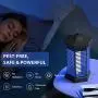 Bug Zapper Fly Trap Outdoor Bug Zapper Electric Mosquito Killer with 5 Sticky Glue Boards, Waterproof Insect Fly Trap Fly Zapper for Outdoor, Indoor, Backyard, Patio, Kitchen
