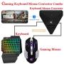 Keyboard Mouse Converter Combo 6 Buttons Gamer Mouse Smartphone 39keys Keyboard PC PUBG Mobile Game Accessories