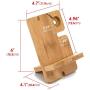 JACKCUBE Design Bamboo Charger Dock Stand Multi Device Charging Station Organizer Holder for Smartphone Cellphone Mobile Phone – :MK243A