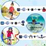 PROGRACE Children Kids Camera Waterproof Digital Video HD Action Camera 1080P Sports Camera Camcorder DV for Boys Birthday Learn Camera Toy 1.77 LCD Screen (Navy Blue)