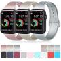 Pack 3 Compatible with Apple Watch Band 38mm 40mm 42mm 44mm, Soft Silicone Band Replacement for Apple iWatch Series 4, Series 3, Series 2, Series 1