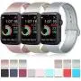 Pack 3 Compatible with Apple Watch Band 38mm 40mm 42mm 44mm, Soft Silicone Band Replacement for Apple iWatch Series 4, Series 3, Series 2, Series 1