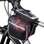 RBB-Bike Bag Bike Frame Bag，Bicycle Bag for Cell Phone, Waterproof 6.2 Inch Touch Screen Mobile Phone Bag Bicycle Accessories
