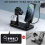 YoFeW 3 in 1 Charging Station for Apple Watch,iPhone and Airpods, Charger Stand Compatible with iwatch Series 5/4/3/2, iPhone 11 Pro Max/Xs/X Max/XR/X/8/8Plus/7/7 Plus, Airpods pro(Upgraded)