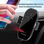 Wireless Car Charger Cup Holder Mount,Mefetop 10W Qi Fast Charging Auto Clamping Car Cup Holder Air Vent Mount for iPhone, Samsung Galaxy, Huawei, LG, Smartphones