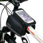 traderplus Bike Front Frame Bag Cycling Top Tube Phone Bag Bicycle Pouch Waterproof Touch Screen