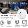 Sintron ST-027 Smart Plug Socket - (3 pcs) Works with iPhone Siri Amazon Alexa Google Home Google Assistant, No Hub Required, Energy Saving A+++, Smart Phone/PC/Mac/Linux/Windows/iOS/Android