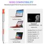 Stylus Pen for Surface,Microsoft Certified 2020 USB Chargeable Surface Pen with 4096 Levels of Pressure Sensitivity for Surface Pro 7/6/5/4/3,Surface Go, Surface Book, Surface Laptop（Silver）