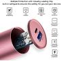 Portable Charger, BONAI Ultra-Compact Aluminum Power Bank 5000mAh Travel, High-Speed Output External Backup Battery Compatible iPhone, iPad, iPod, Samsung, Tablets - Pink(Charging Cable Included)