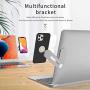 Magnetic Cellphone Mount, Side Mount Clip for Laptop : Fixed Clip on Flat and Slim Monitor or Laptop Monitor, Safty Cellphone Stand for Smartphone,Enjoying Dual Screen at The Same Time