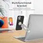 Magnetic Cellphone Mount, Side Mount Clip for Laptop : Fixed Clip on Flat and Slim Monitor or Laptop Monitor, Safty Cellphone Stand for Smartphone,Enjoying Dual Screen at The Same Time
