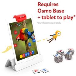 Osmo - Genius Starter Kit for iPad - 5 Hands-On Learning Games - Ages 6-10 - Math, Spelling, Problem Solving, Creativity & More - (Osmo iPad Base Included)