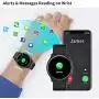 RUNDOING Smart Watch for Android Phones, 1.3 Inch Color Screen Fitness Tracker Activity Tracker, Heart Rate Monitor Fitness Watch,Compatible with iOS and Android